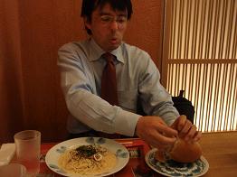 松本昼食中